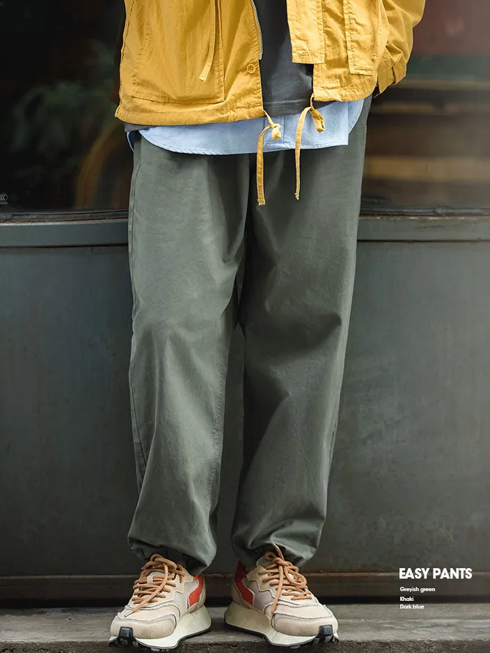 Tooling American Retro Loose Casual Elastic Men's Trousers