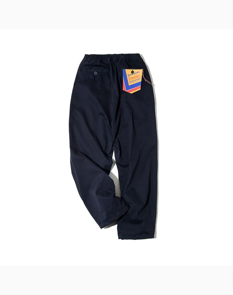 Tooling American Retro Loose Casual Elastic Men's Trousers