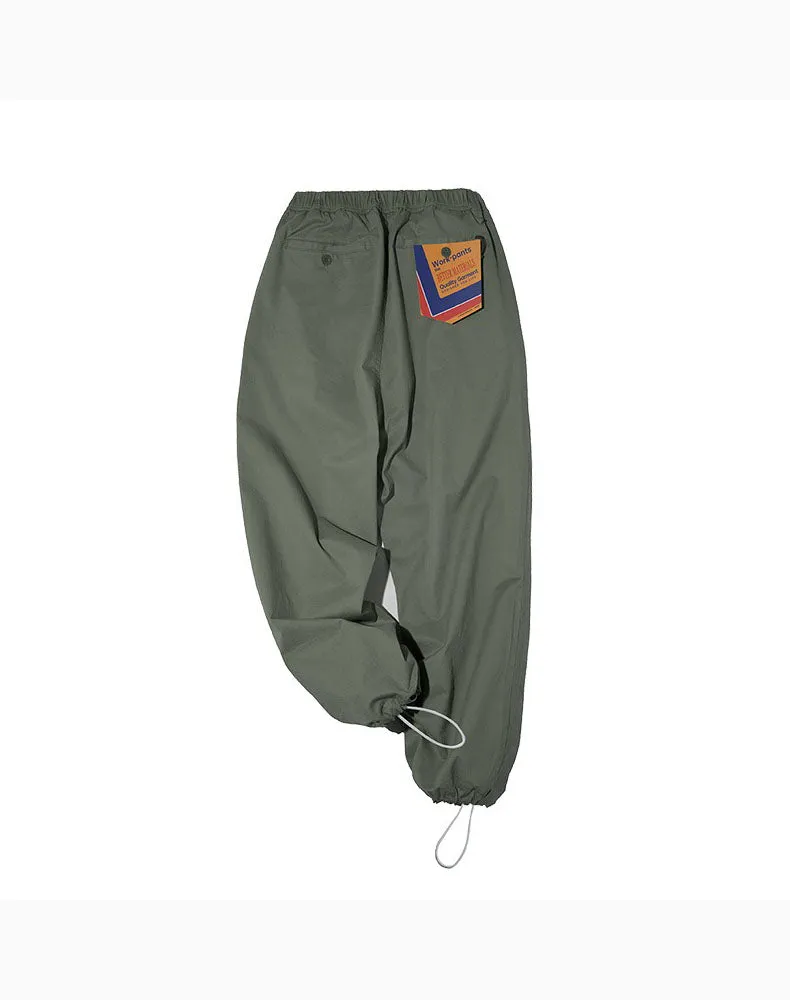 Tooling American Retro Loose Casual Elastic Men's Trousers