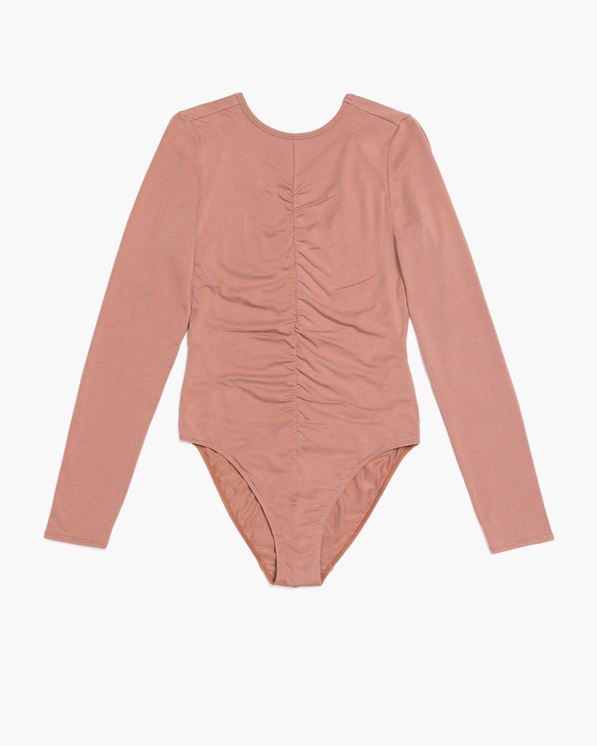 Women's Soft Stretch Modal Shirred Bodysuit
